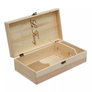 wooden wine bottle box